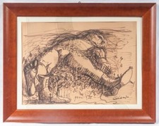 CARLO LEVI (1902 - 1975) Gulliver - 1948 - Pennarello su carta