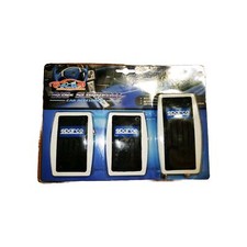 PEDALIERA IN GOMMA E ALLUMINIO SPARCO UNIVERSALE TUNING AUTO CORSE PEDALI RACING