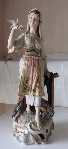 Porcellana capodimonte dama - porcellana,