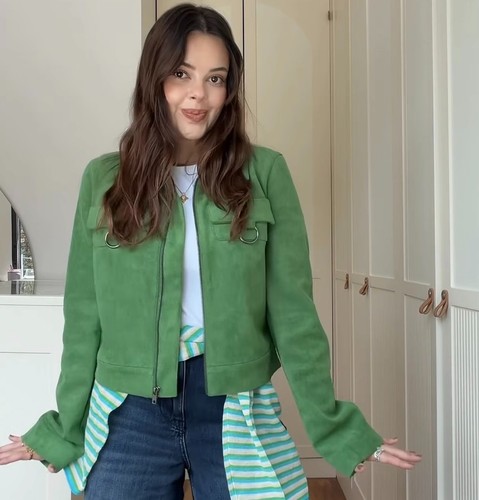 Zara giacca crop ecopelle - giacca,