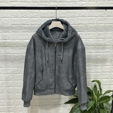 Giubbotto In Pelle Reversibile