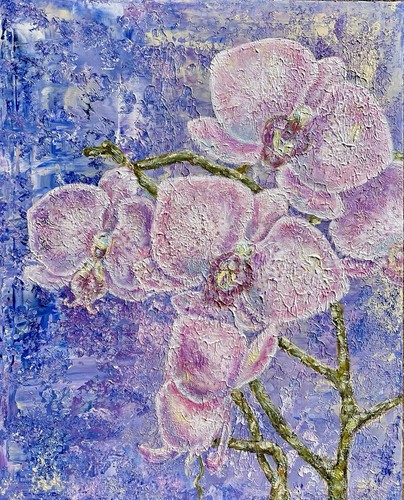 Orchidea quadro astratto - quadro,