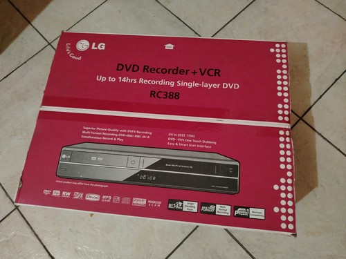 Rc388 dvd vhs recorder - lg,