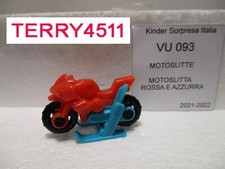KINDER SORPRESA MOTOSLITTE 2021-2022 - VU 093 MOTOSLITTA ROSSA E AZZURRA