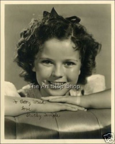 Shirley temple autograph photo - shirley,
