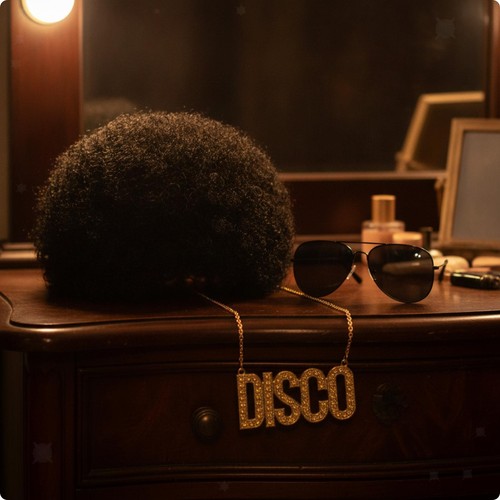 Parrucca afro con - afro, accessori