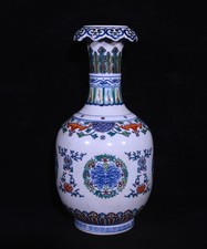Vaso porcellana policroma dou - vaso,