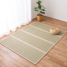 HAGIHARA Materasso Tatami Queen Giapponese Erba Rush Tappetino Futon Pieghevole Beige 2607