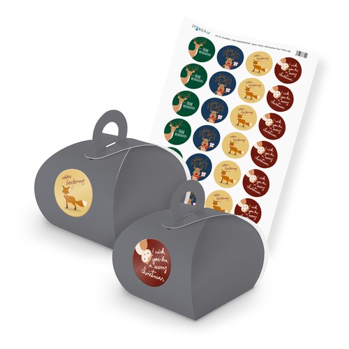 Itenga set animali natale - set, di