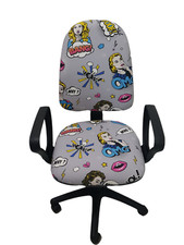 SEDIA OPERATIVA POLTRONA SCRIVANIA POLTRONCINA CAMERETTA UFFICIO COMICS GIRLS