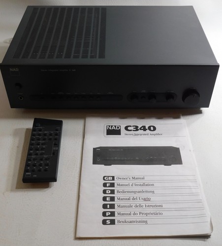 Nad 340 amplifier remote - 340, w/remote