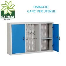 Armadio officina PORTAUTENSILI in lamiera pannello forato 24x100x60 Cm omaggio