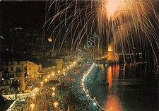 Cartolina Rapallo Notturno Fuochi Artificiali 1975 (Genova)