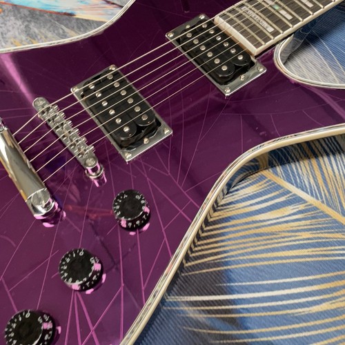 Custom purple electric guitar - purple,
