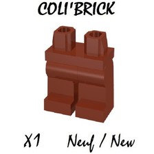Lego 970c00 - 1x Pantalon Jambe hips ang leg - Marron Reddish Brown - NEUF