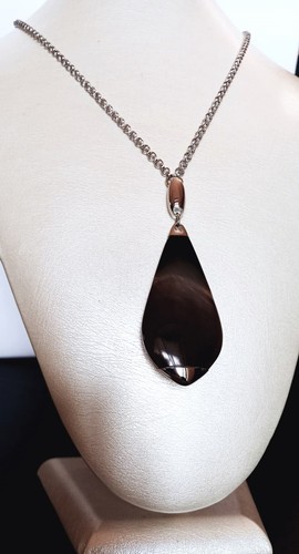 Collana acciaio con - in,