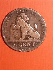 Belgio 5 cent  1847 Leopoldo I