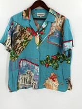 Divertente Camicia Vintage David Dart Collezione Venezia Firenze Italia Bottoni MEDIA