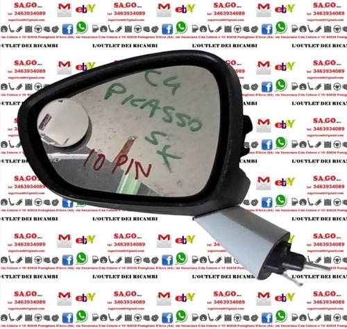 Specchietto elettrico sinistro - elettrico,