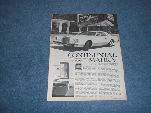 Lincoln continental mark - lincoln,
