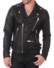 Giacca in pelle uomo vintage