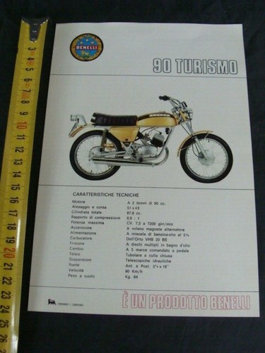 Brochure moto benelli - benelli, 90