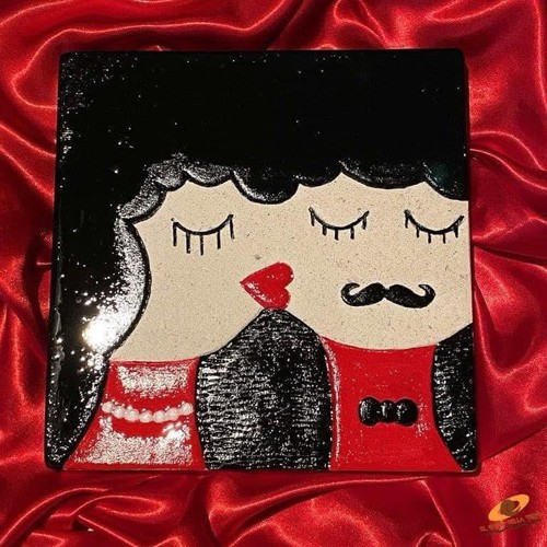 Quadro bacio bassorilievo - quadro"il, bacio”bassorilievo