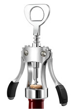 Cavatappi Con Apribottiglie Professionale Levatappi con Due Leve Antiscivolo