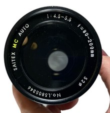 Saitex MC obiettivo fotocamera zoom automatico macro F 80-200 mm 1:4.5-5.5 Giappone senza tappo