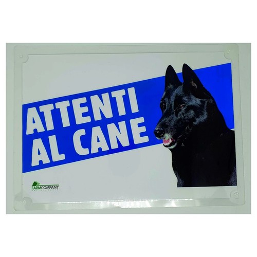 Cartello attenti cane x - attenti,