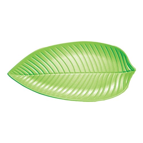 Piatto foglia verde - piatto,