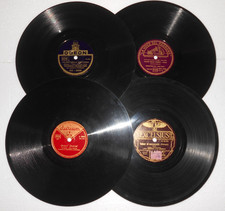 LOTTO di 4 DISCHI GRAMMOFONO