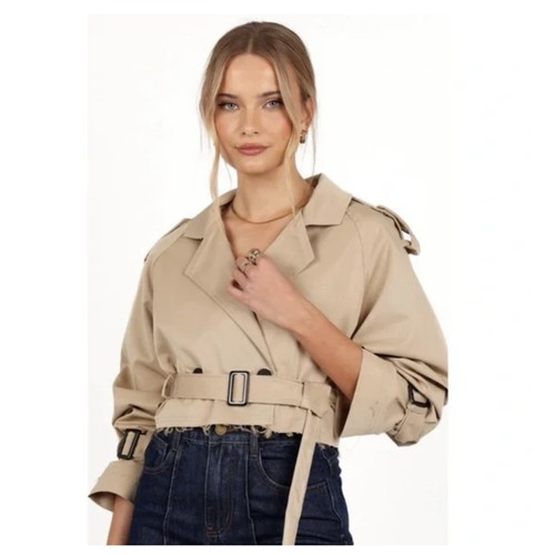 Zara trench oversized crop - zara,