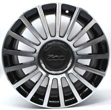 4 cerchi lega fiat 500 lounge r16 nero lucido diamantato lt003097