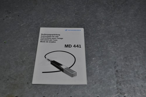 Sennheiser md441 manuale - md441,