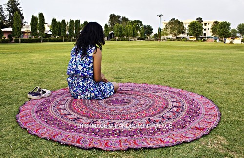 Cotone indiano elefante yoga - cotone,