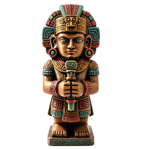 Statua guerriero azteco stampo