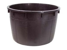 MASTELLONI TONDI SENZA MANICI NERI  lt.210 ø cm.80x54h.    ICS