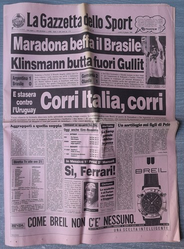 Giornale mondiali italia - mondiali, 90
