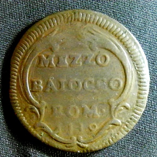 Clemente xii mezzo baiocco - ,