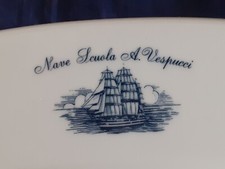 MARINA MILITARE -NAVE SCUOLA AMERIGO VESPUCCI-GRANDE VASSOIO DOTAZIONE NAVE