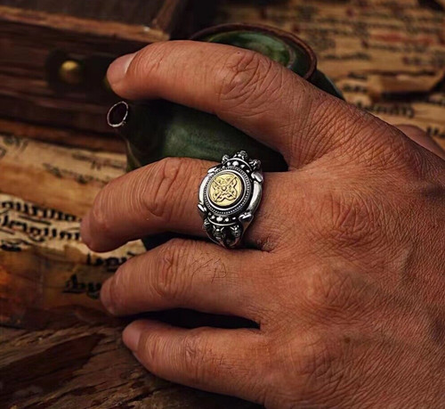 Anello uomo aperto buddista - uomo,