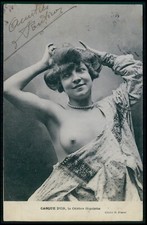 donna nuda famosa prostituta Casque d'Or vecchia cartolina fotografica francese 1900