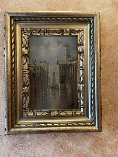 Vecchio dipinto olio - su, tela