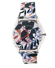 Orologio SWATCH SKIN LEAVES JUNGLE SS08K111 floreale ultrapiatto e leggero
