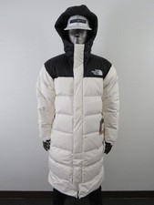 Parka uomo The North Face Nuptse 700-Down giacca invernale isolata - bianco Dune