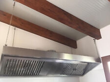 Cappa professionale acciaio inox 240x90x45h