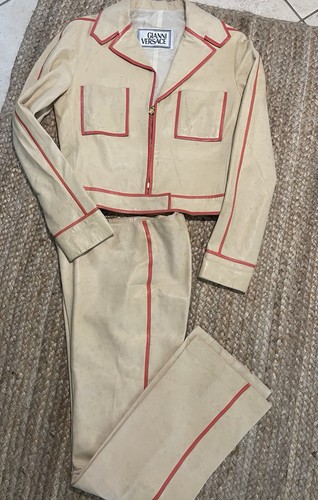 Tuta pantalone pelle vintage