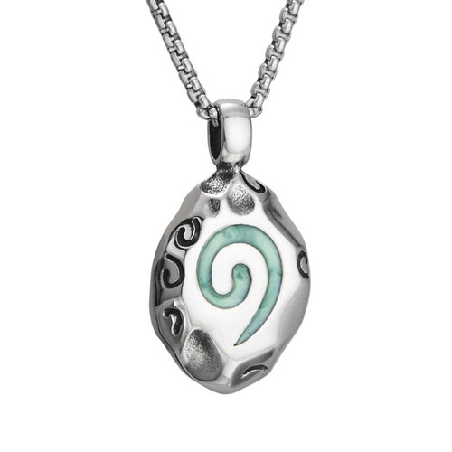 Collana con ciondolo spirale - collana, a