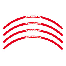 adesivi moto grafiche per cerchi in Crystal Blackbird Honda cross enduro rosso